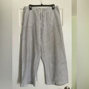 Just Living Black and White Striped Joggers